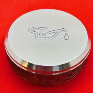 OIL CAP COVER WITH ENGRAVED LOGO