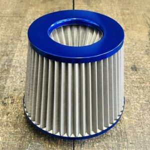 AIR FILTER BLUE STAINLESS STEEL MESH 76MM -63MM